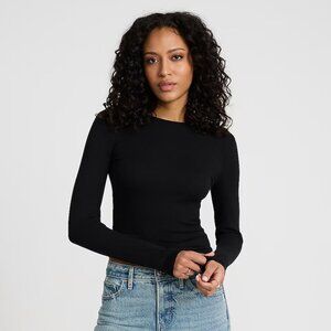 Brand New Express Essential Crew Neck Long Sleeve Tee XS